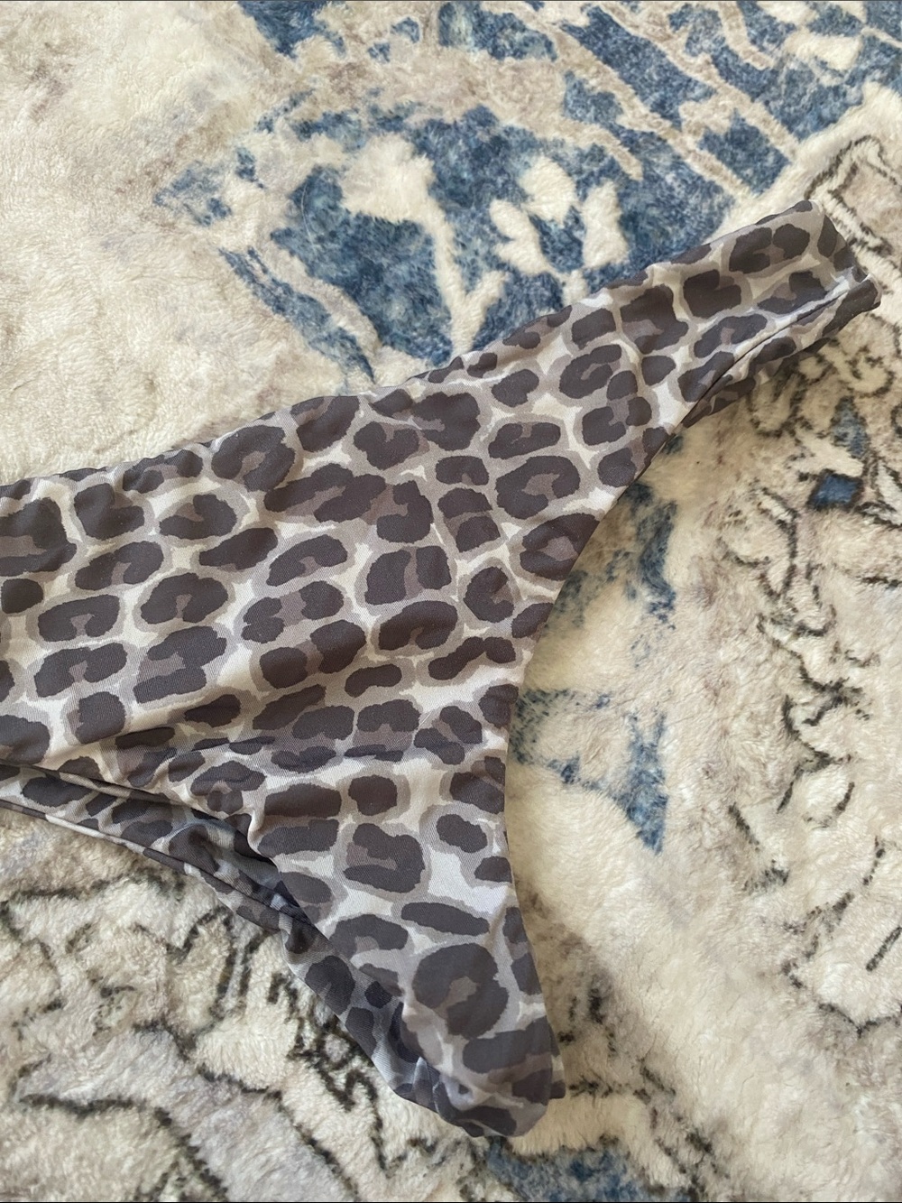 MAI Underwear Animal Print Thong Bikini Bottom